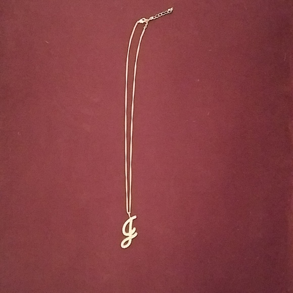 Cursive Initial J Necklace - Picture 1 of 2